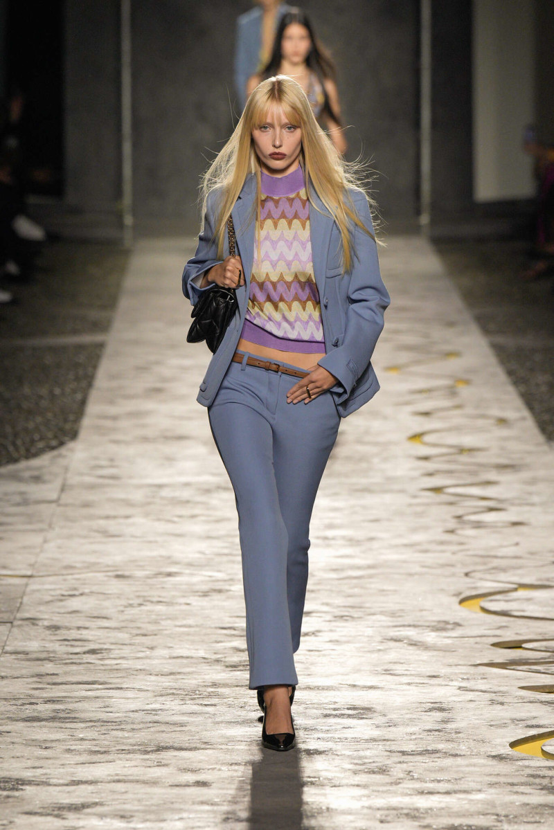 Violet Hume featured in  the Versace fashion show for Spring/Summer 2025