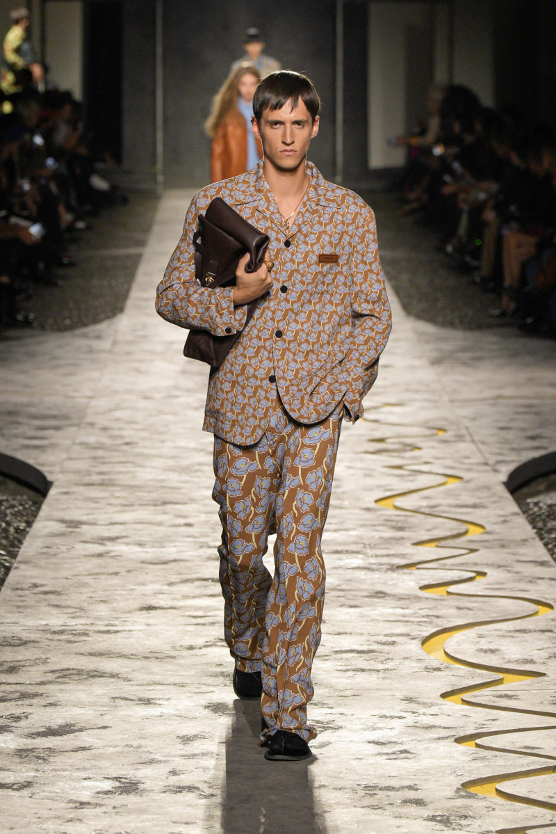 Rokas Kavaliauskas featured in  the Versace fashion show for Spring/Summer 2025