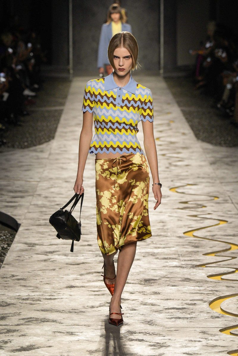 Libby Bennett featured in  the Versace fashion show for Spring/Summer 2025