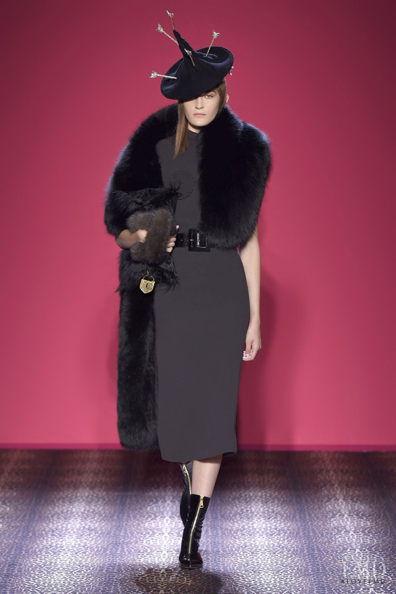 Monica Jablonczky featured in  the Schiaparelli fashion show for Autumn/Winter 2014