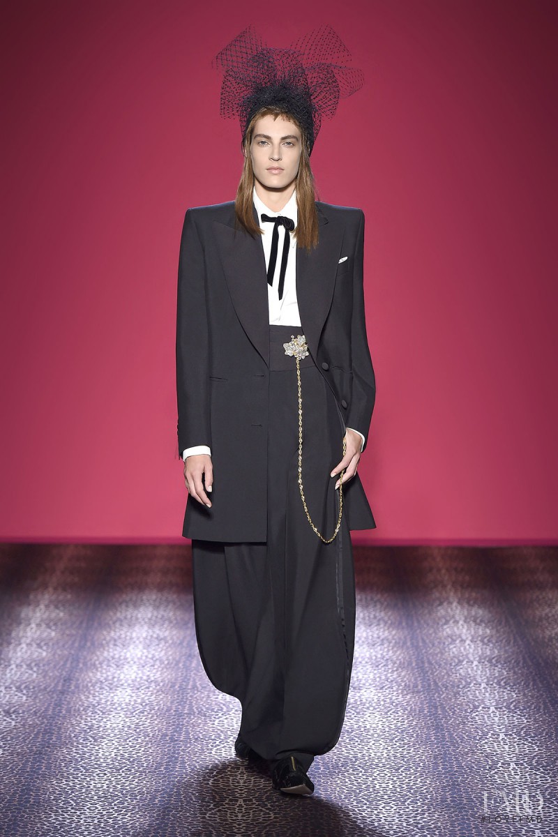 Othilia Simon featured in  the Schiaparelli fashion show for Autumn/Winter 2014
