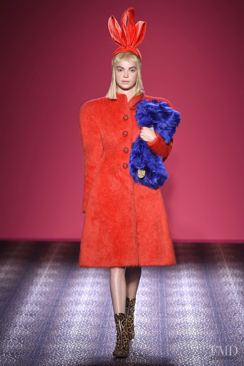 Anne Kruger featured in  the Schiaparelli fashion show for Autumn/Winter 2014