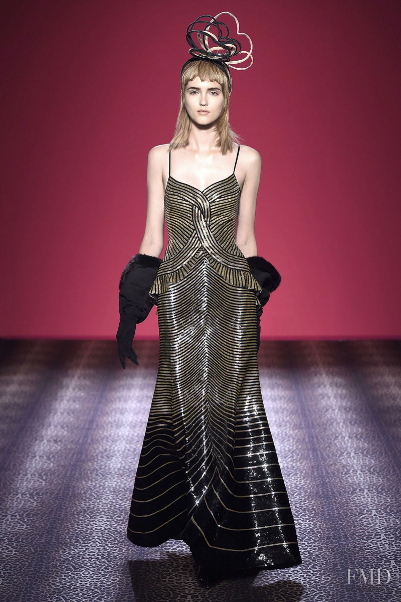 Jane Grybennikova featured in  the Schiaparelli fashion show for Autumn/Winter 2014