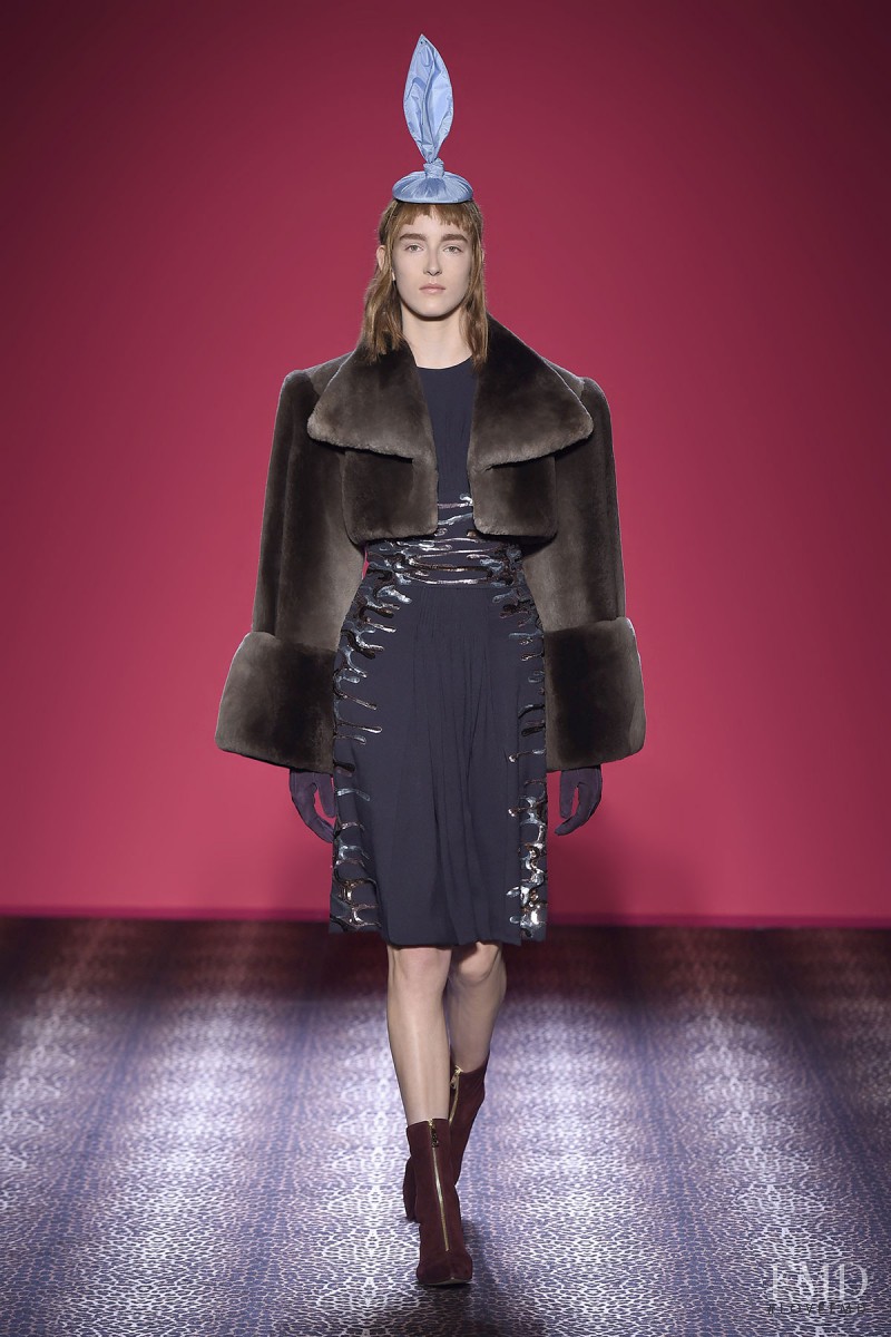 Felice Veen featured in  the Schiaparelli fashion show for Autumn/Winter 2014
