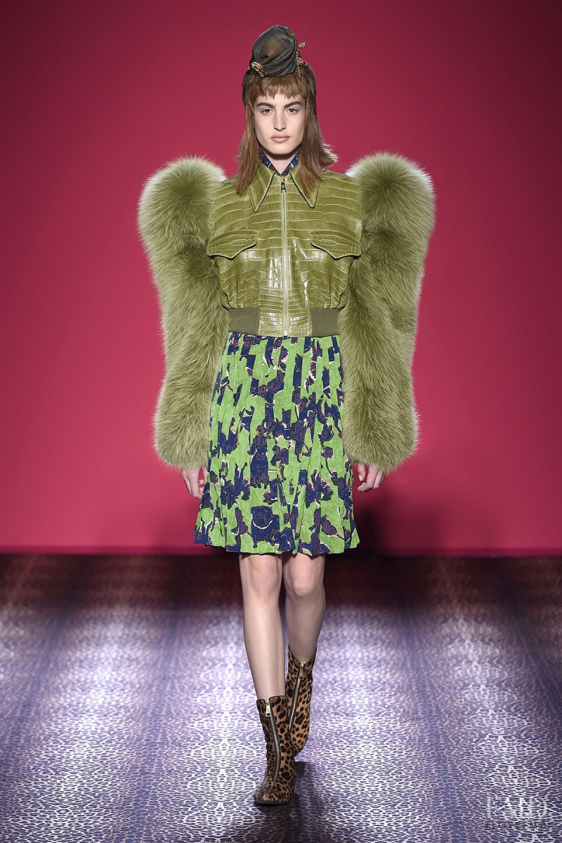 Elodia Prieto featured in  the Schiaparelli fashion show for Autumn/Winter 2014