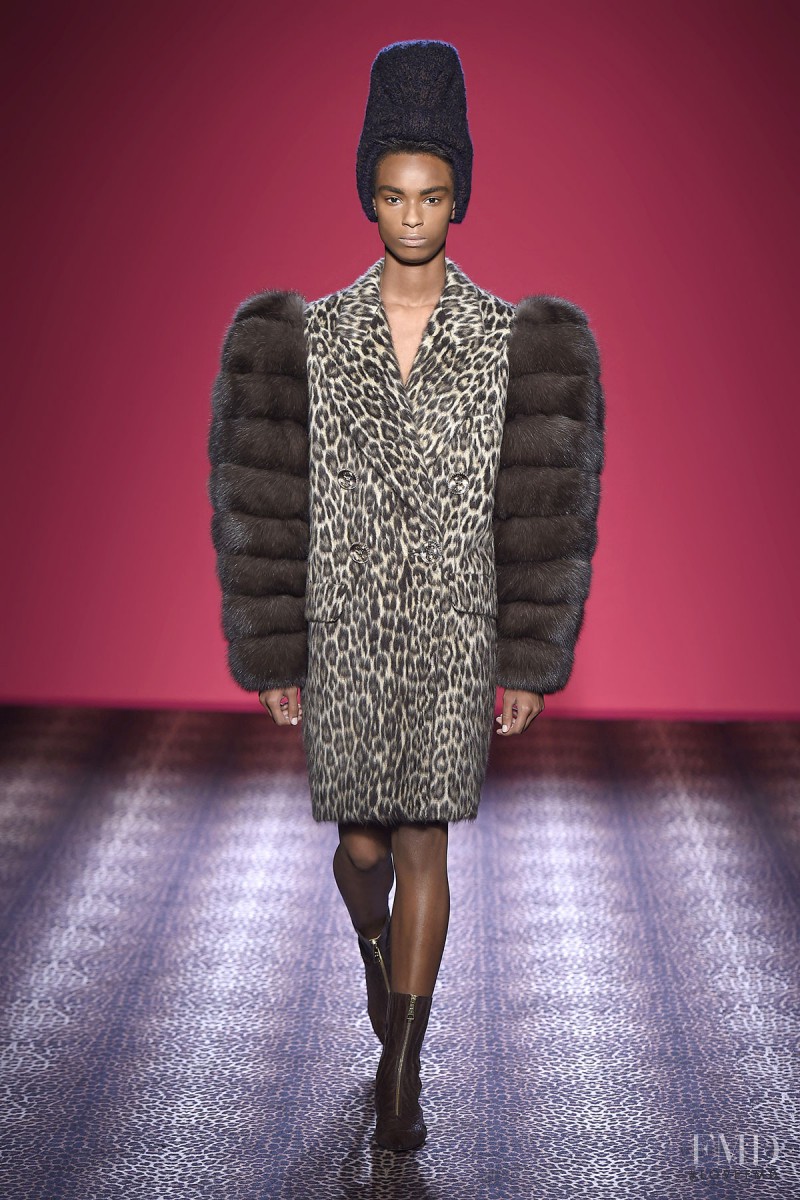 Kayla Scott featured in  the Schiaparelli fashion show for Autumn/Winter 2014
