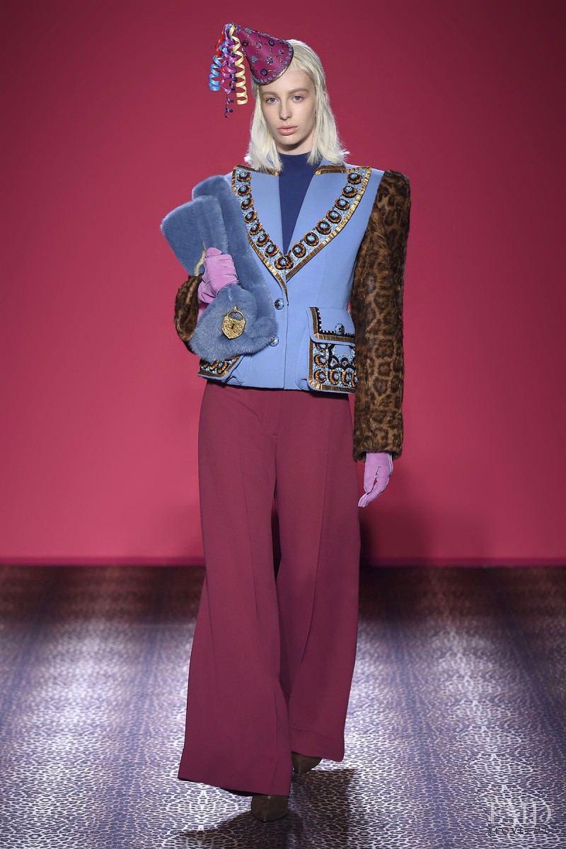 Lili Sumner featured in  the Schiaparelli fashion show for Autumn/Winter 2014