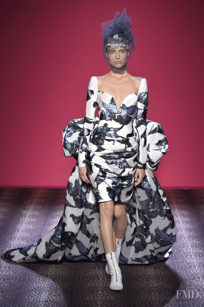 Alina Levichkina featured in  the Schiaparelli fashion show for Autumn/Winter 2014
