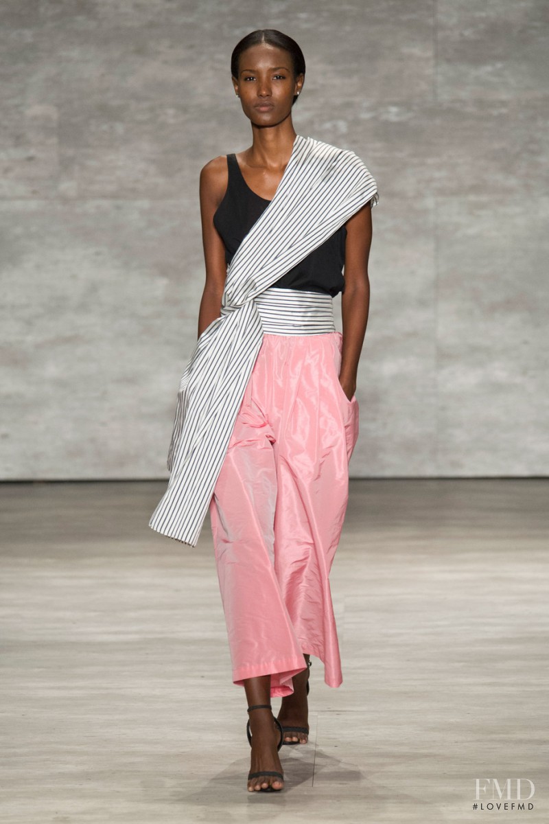 Fatima Siad featured in  the Tome fashion show for Spring/Summer 2015