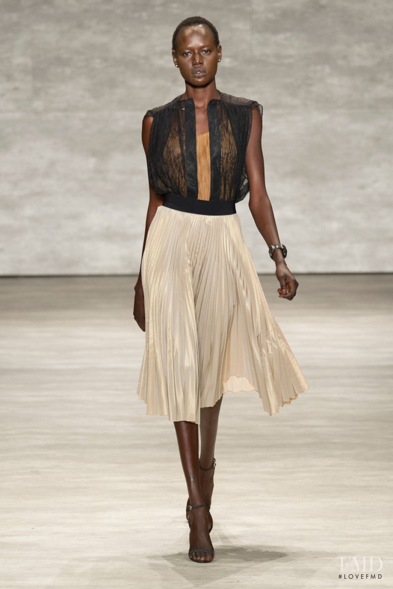 Ajak Deng featured in  the Tome fashion show for Spring/Summer 2015