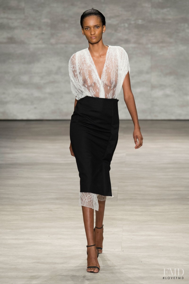 Rose Cordero featured in  the Tome fashion show for Spring/Summer 2015