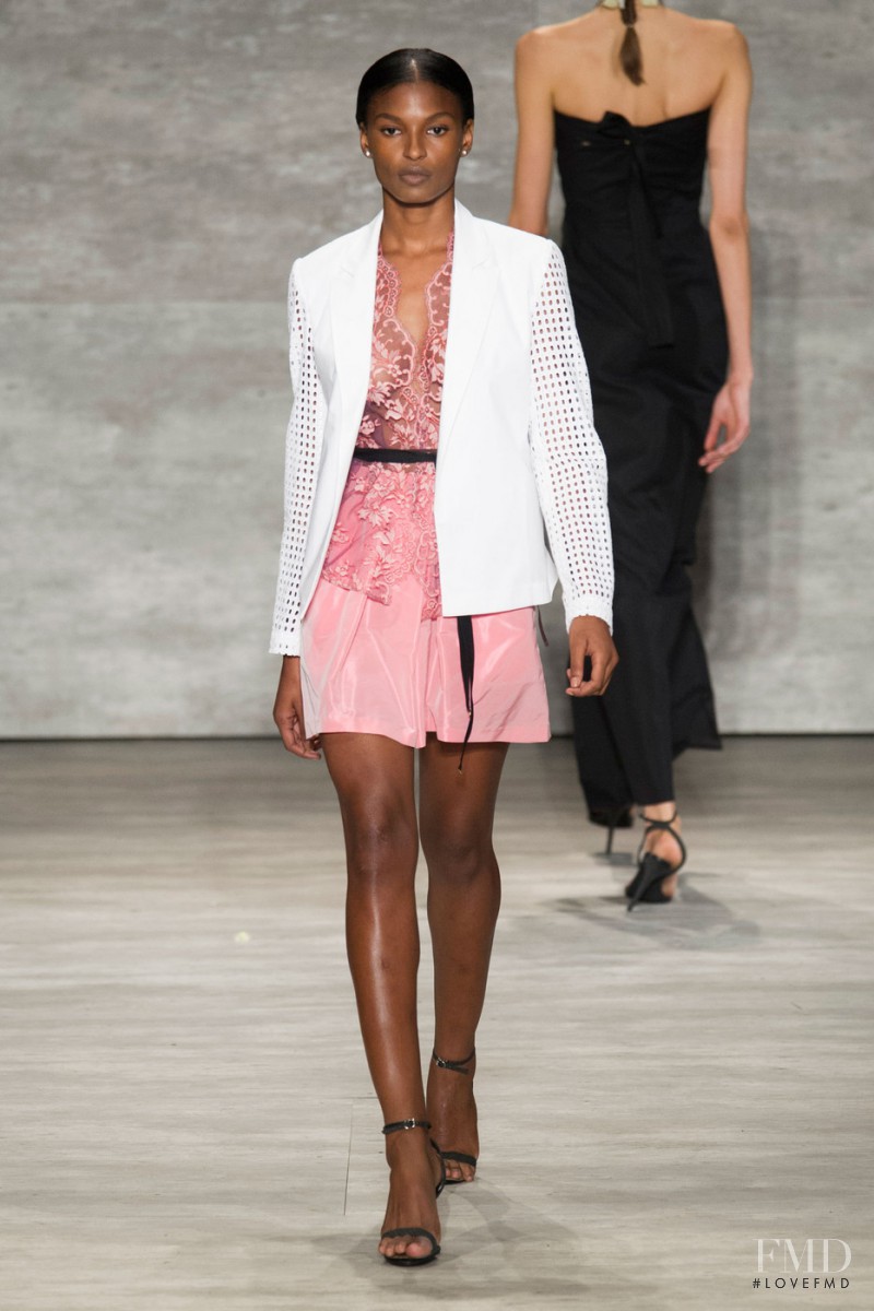 Tsheca White featured in  the Tome fashion show for Spring/Summer 2015