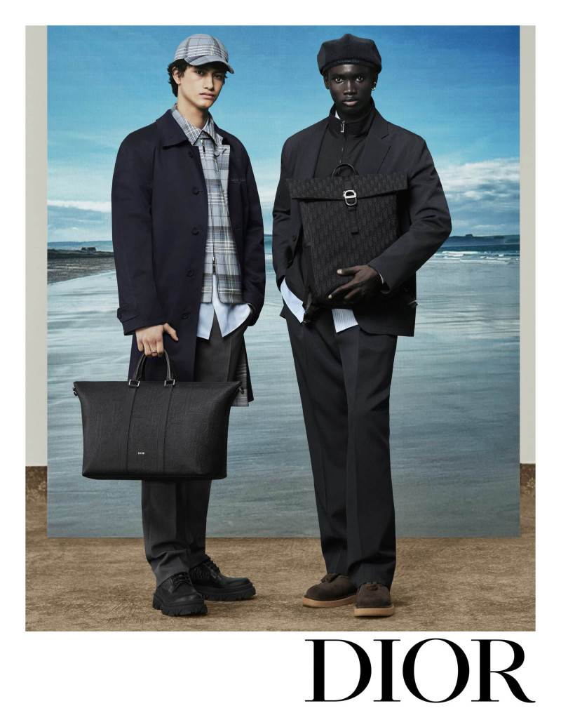 Alexander Acquah featured in  the Dior Homme advertisement for Spring 2025