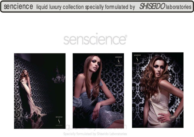 Katia Zygouli featured in  the Shiseido Senscience  advertisement for Autumn/Winter 2009