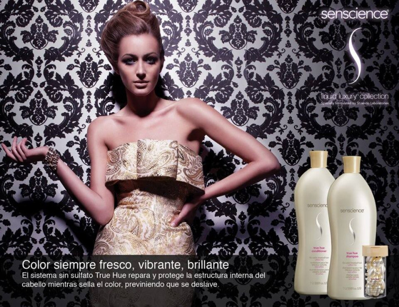 Katia Zygouli featured in  the Shiseido Senscience  advertisement for Autumn/Winter 2009