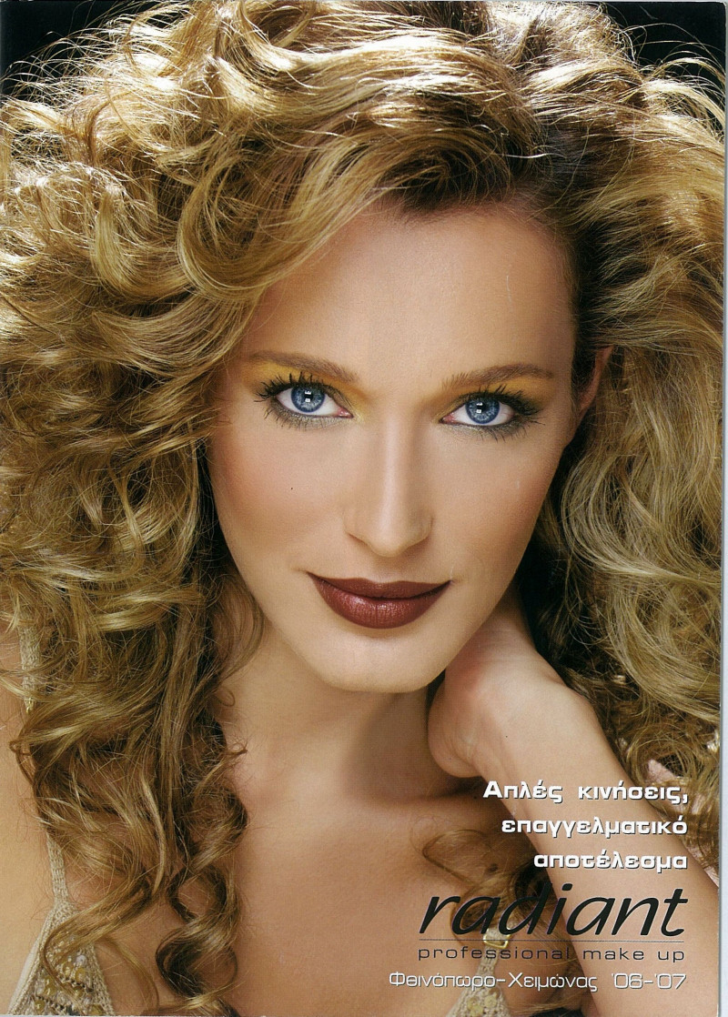 Katia Zygouli featured in  the Radiant Cosmetics advertisement for Autumn/Winter 2006