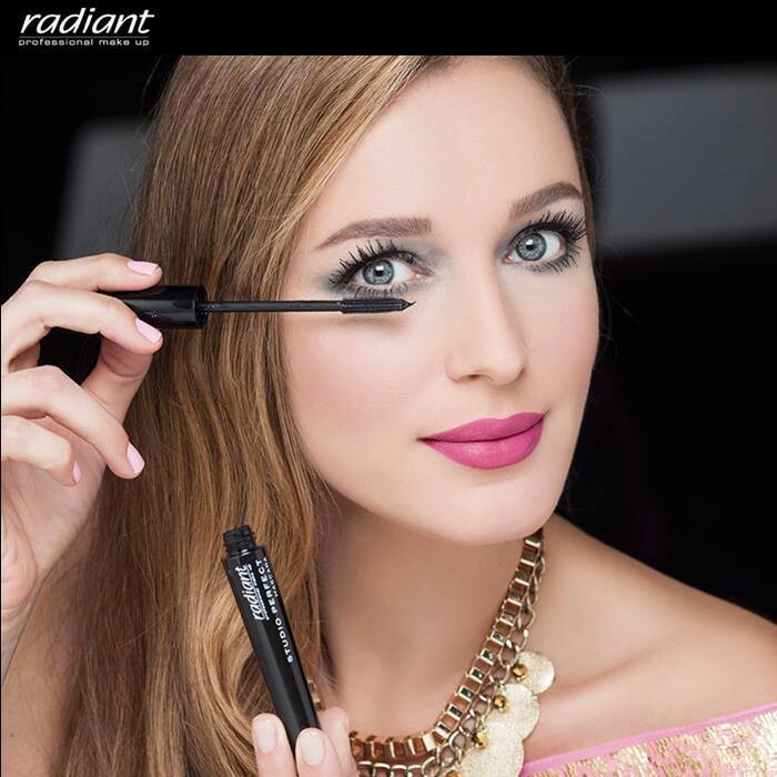 Katia Zygouli featured in  the Radiant Cosmetics advertisement for Autumn/Winter 2014