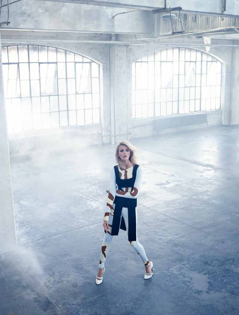 Anja Rubik featured in  the El Palacio de Hierro advertisement for Autumn/Winter 2015