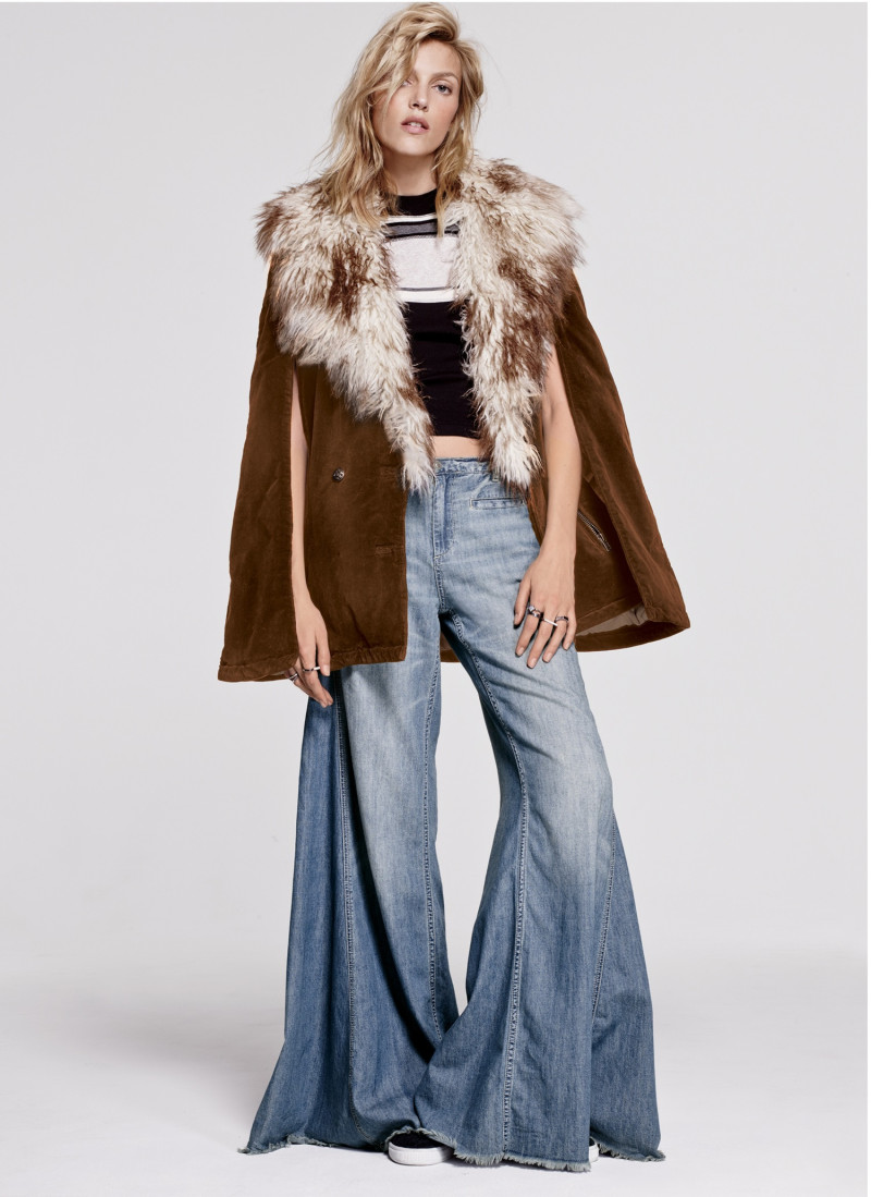 Anja Rubik featured in  the Free People catalogue for Fall 2015