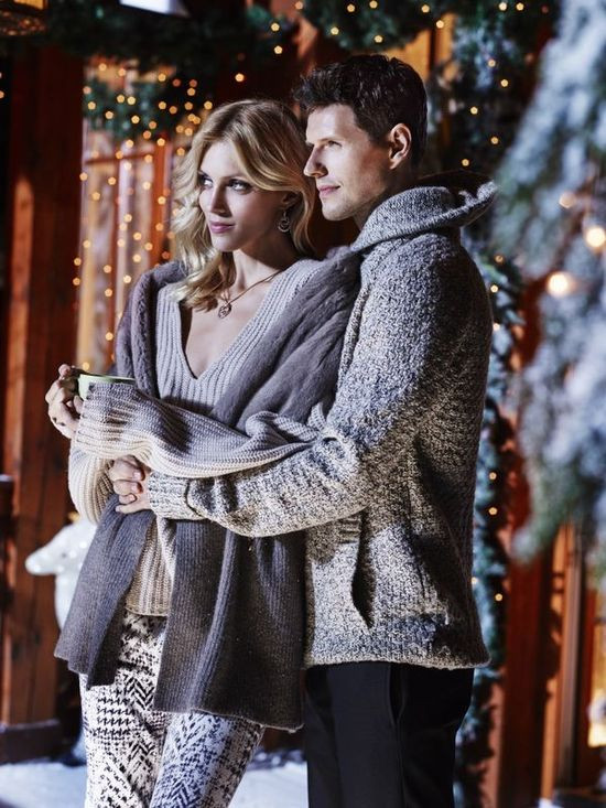 Anja Rubik featured in  the Apart advertisement for Christmas 2014