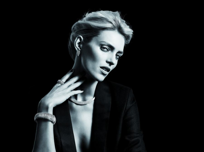 Anja Rubik featured in  the Apart Diamond advertisement for Spring/Summer 2014