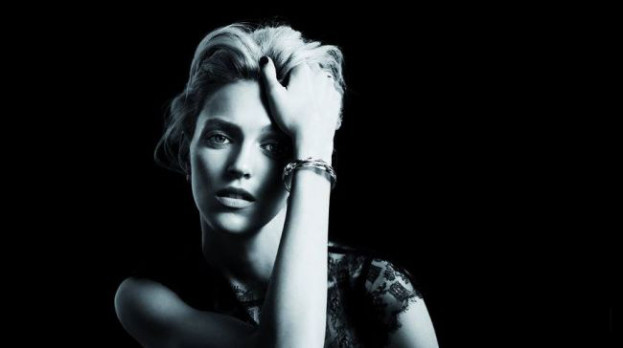 Anja Rubik featured in  the Apart Diamond advertisement for Spring/Summer 2014