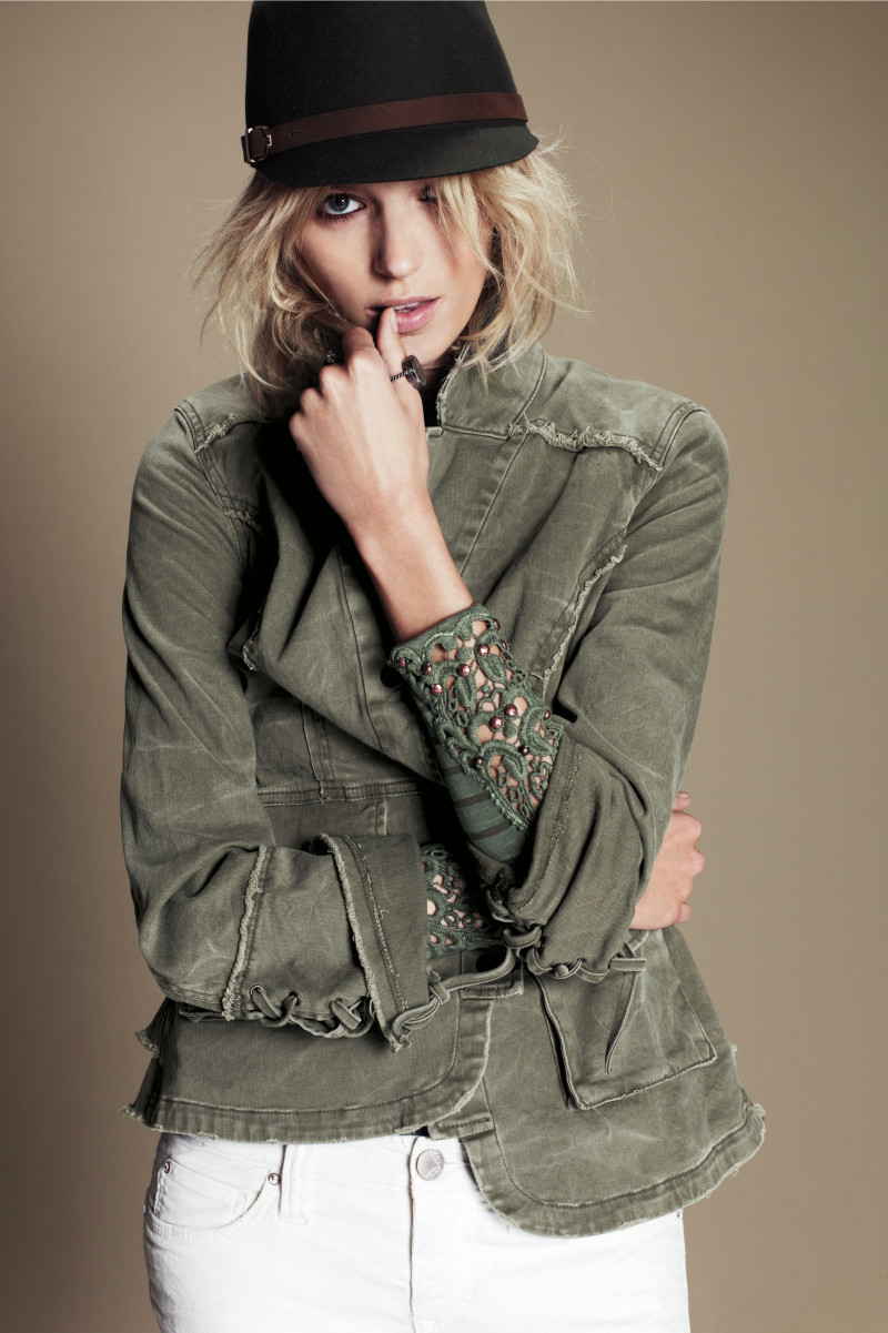 Anja Rubik featured in  the Free People catalogue for Pre-Fall 2013