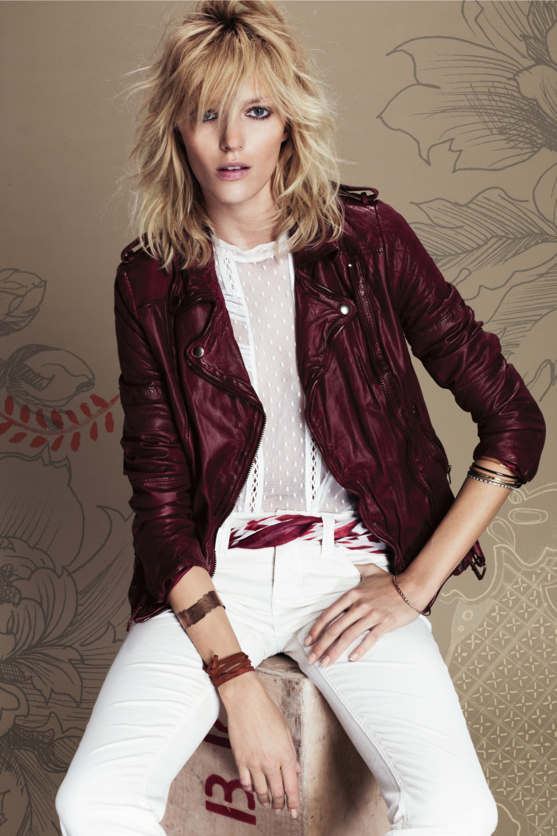 Anja Rubik featured in  the Free People catalogue for Pre-Fall 2013