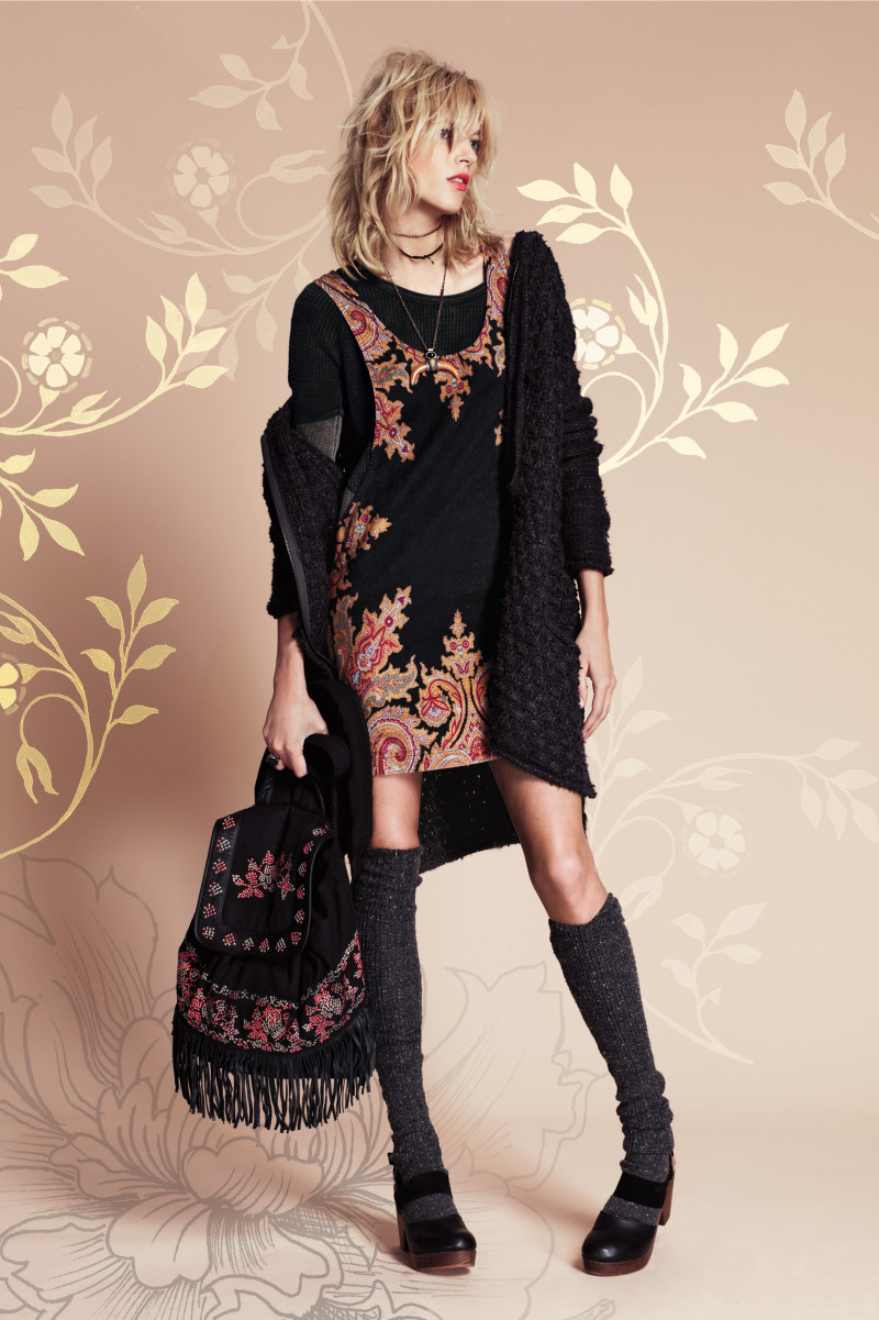 Anja Rubik featured in  the Free People catalogue for Pre-Fall 2013