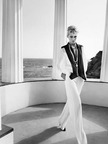 Anja Rubik featured in  the Apart Pearl Anniversary advertisement for Spring/Summer 2013