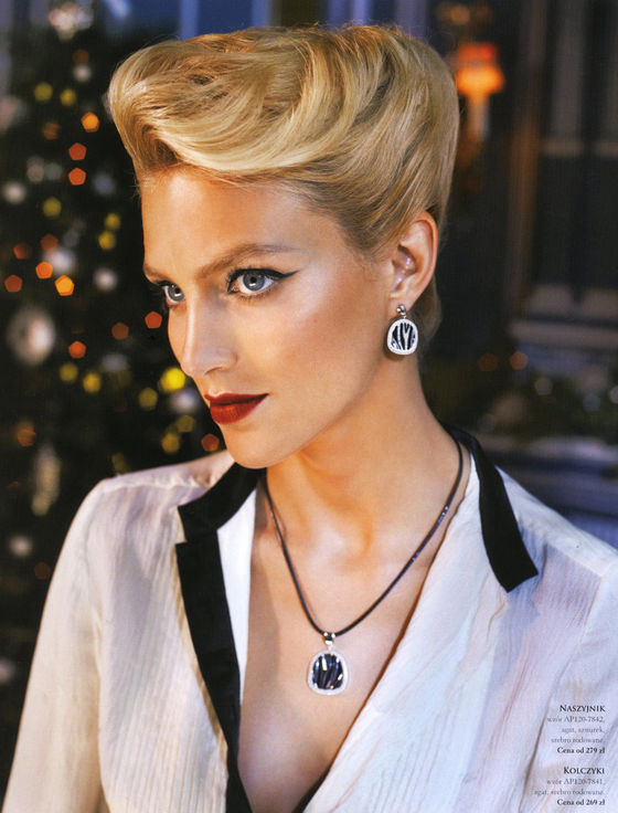 Anja Rubik featured in  the Apart advertisement for Christmas 2012