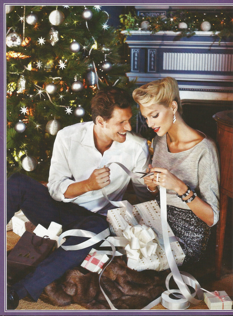 Anja Rubik featured in  the Apart advertisement for Christmas 2012