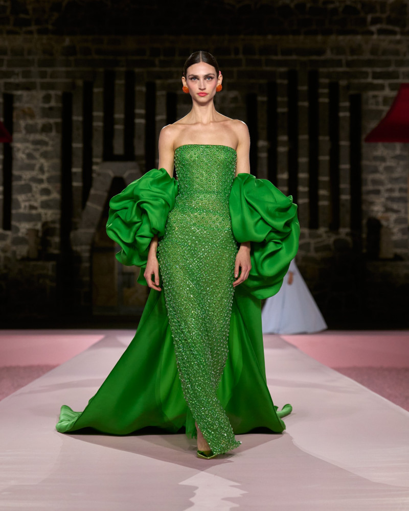 Krini Hernandez featured in  the Carolina Herrera fashion show for Resort 2025