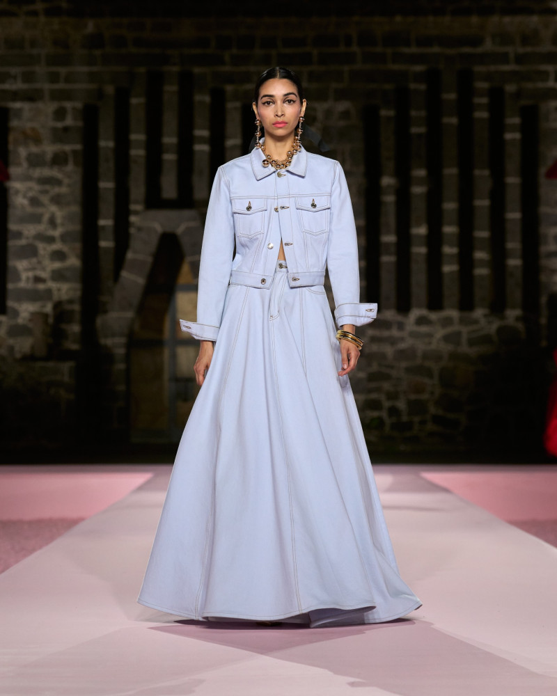 Sara Esparza featured in  the Carolina Herrera fashion show for Resort 2025