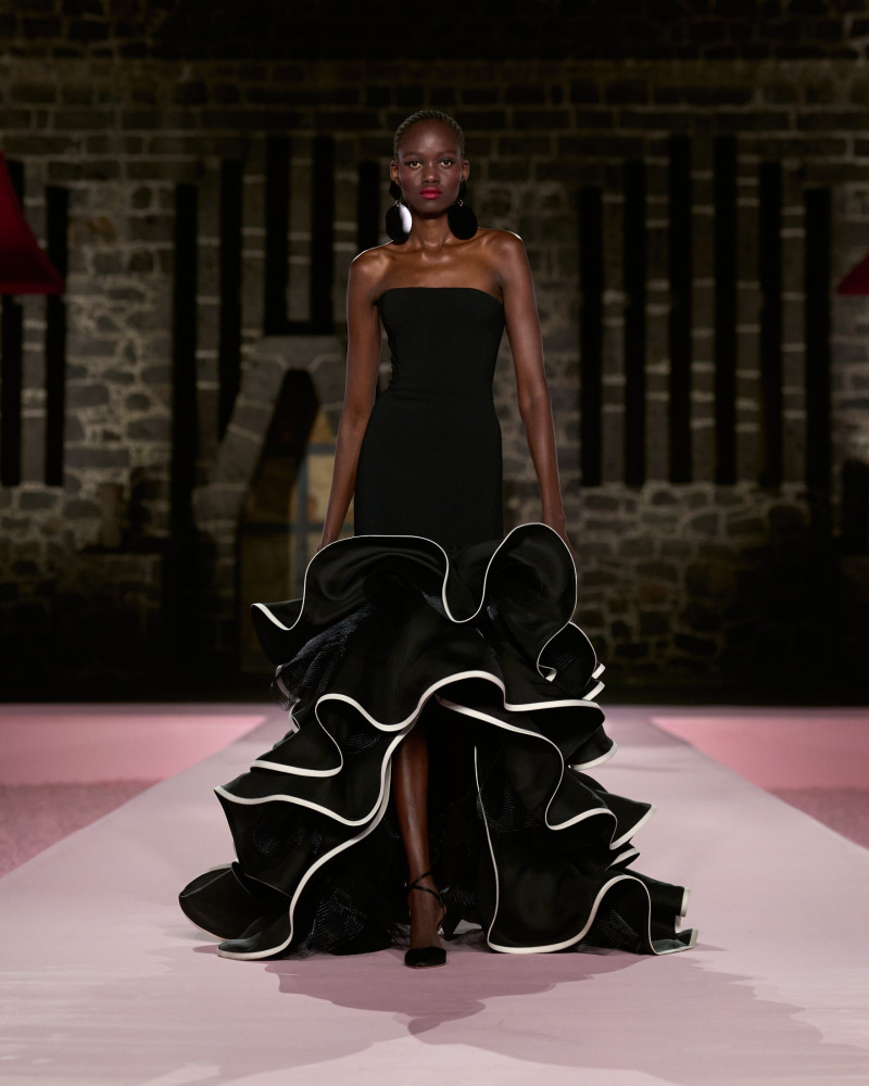 Caren Jepkemei featured in  the Carolina Herrera fashion show for Resort 2025