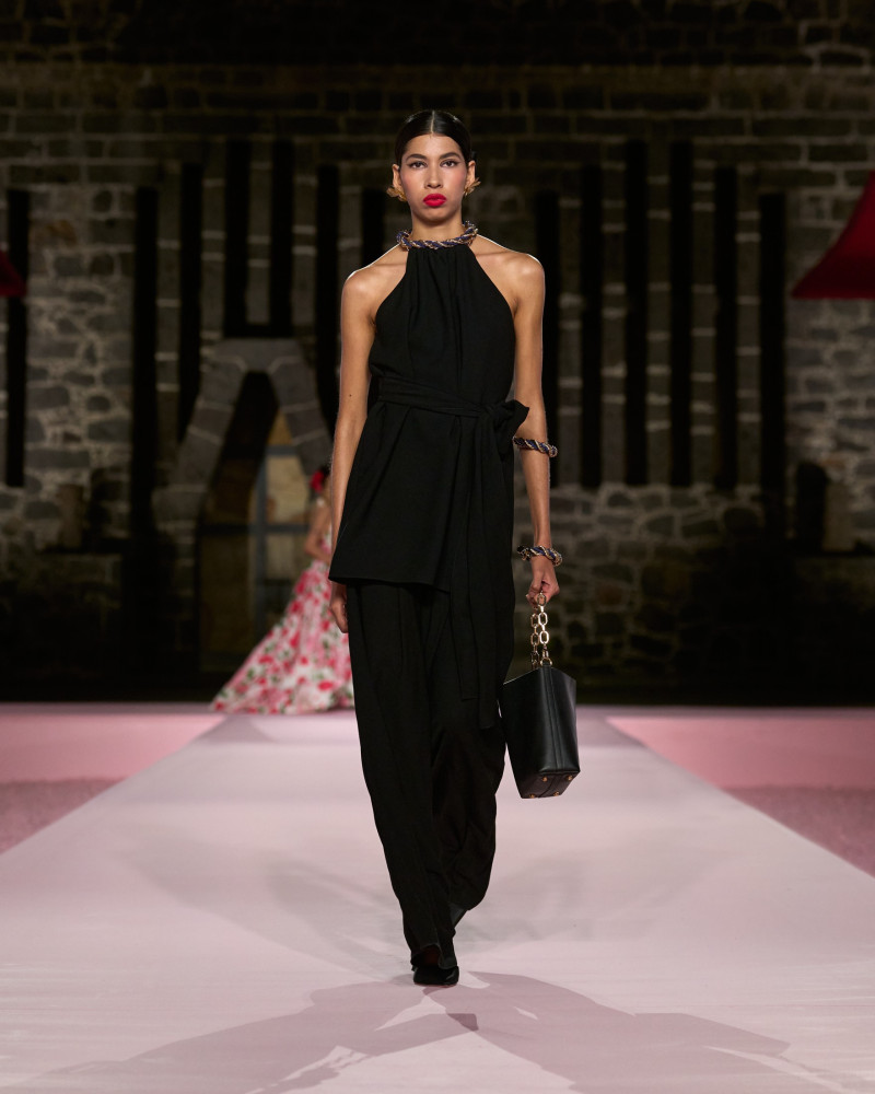 Andrea Duran featured in  the Carolina Herrera fashion show for Resort 2025