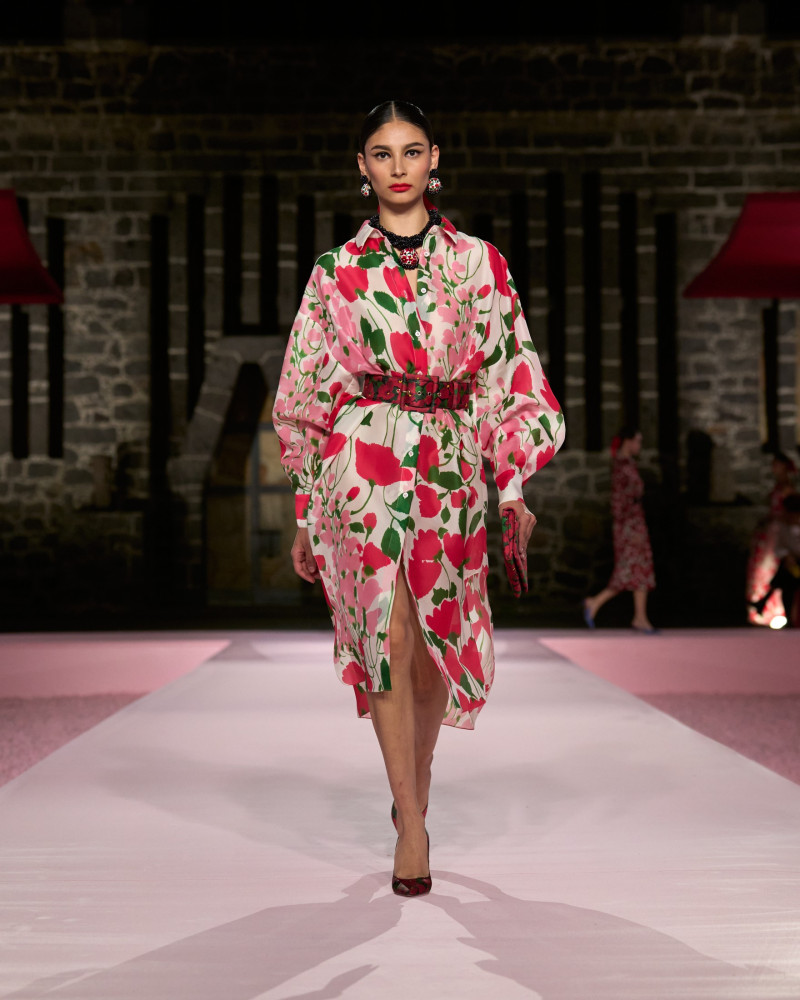 Diana Zenteno featured in  the Carolina Herrera fashion show for Resort 2025