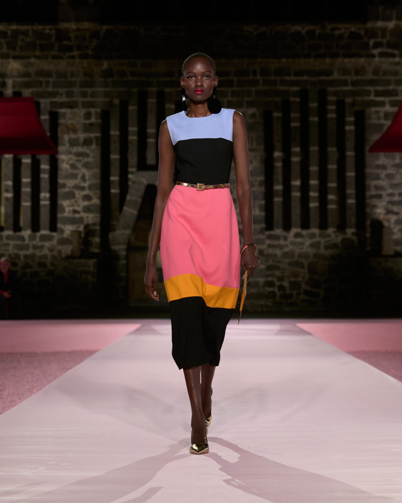 Caren Jepkemei featured in  the Carolina Herrera fashion show for Resort 2025