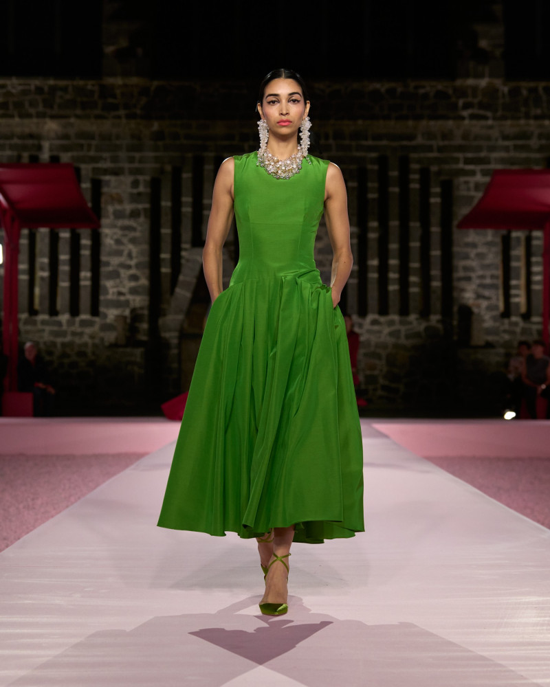 Sara Esparza featured in  the Carolina Herrera fashion show for Resort 2025