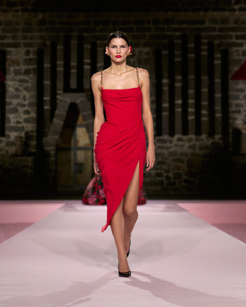 Morena Grasso featured in  the Carolina Herrera fashion show for Resort 2025