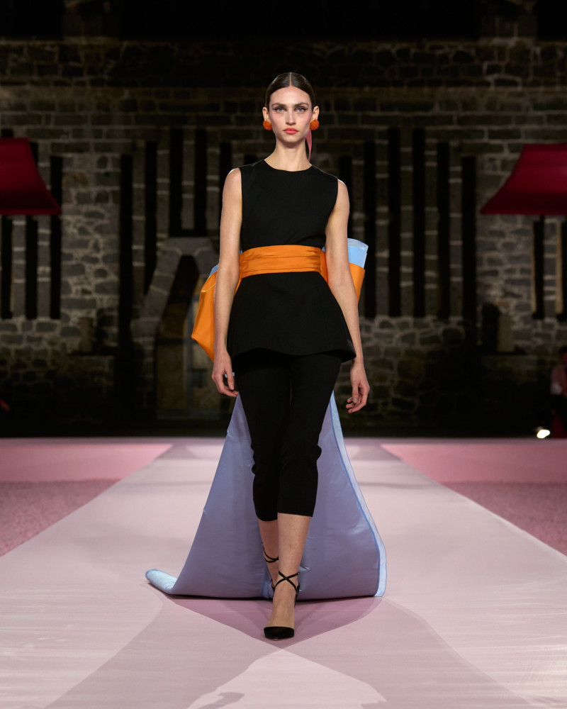 Krini Hernandez featured in  the Carolina Herrera fashion show for Resort 2025