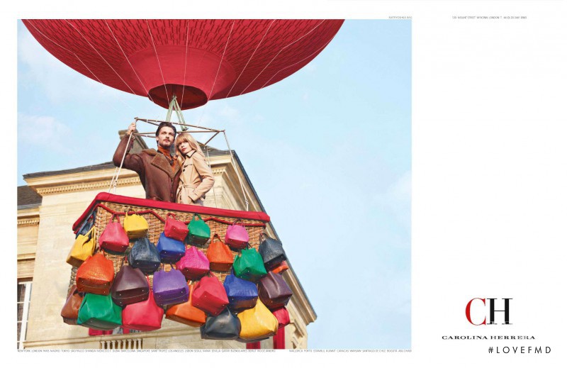 Julia Stegner featured in  the CH Carolina Herrera advertisement for Autumn/Winter 2012