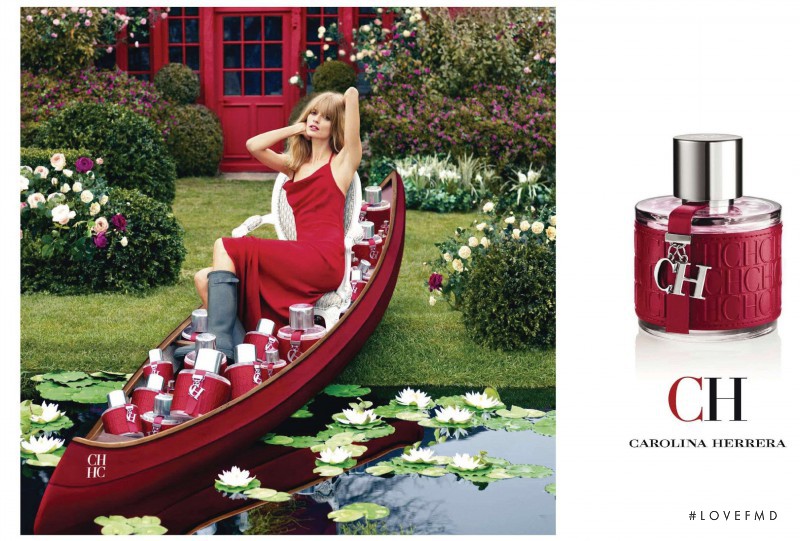 Julia Stegner featured in  the CH Carolina Herrera advertisement for Autumn/Winter 2012