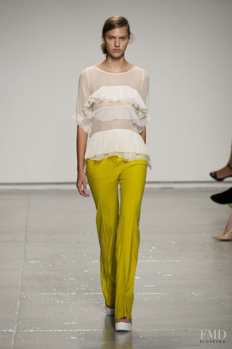 Maggie Jablonski featured in  the Rebecca Taylor fashion show for Spring/Summer 2015