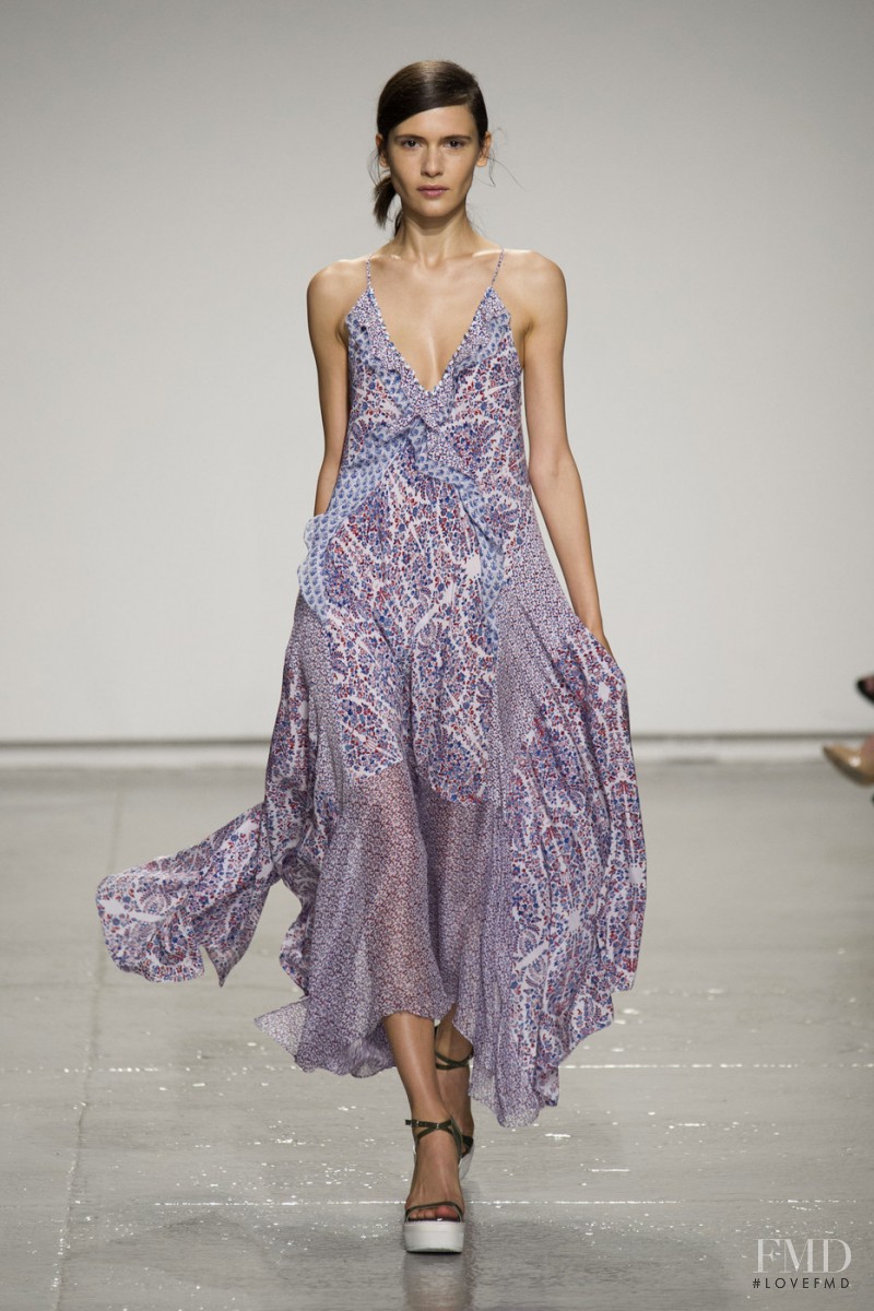 Iana Godnia featured in  the Rebecca Taylor fashion show for Spring/Summer 2015