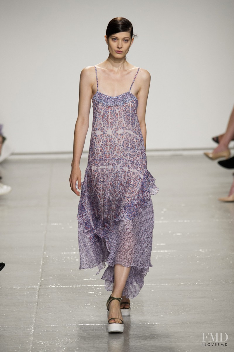 Larissa Hofmann featured in  the Rebecca Taylor fashion show for Spring/Summer 2015