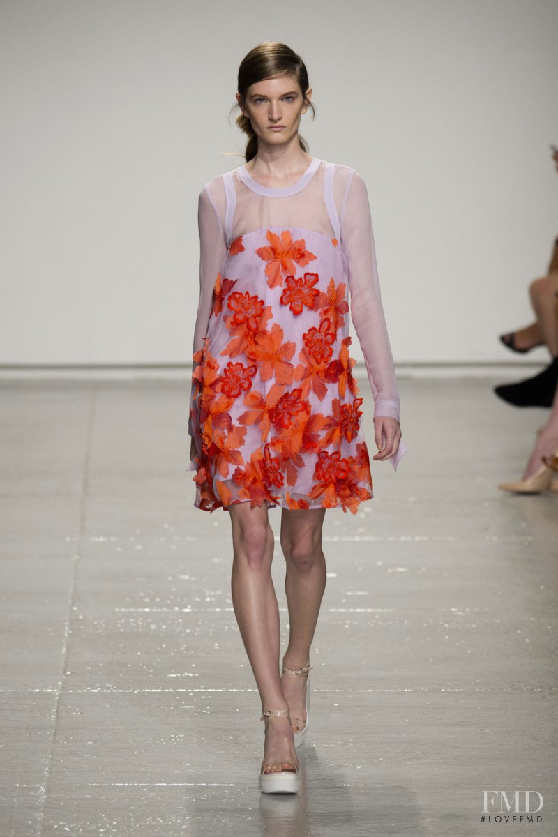 Carly Moore featured in  the Rebecca Taylor fashion show for Spring/Summer 2015