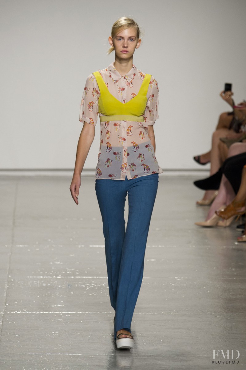 Charlotte Nolting featured in  the Rebecca Taylor fashion show for Spring/Summer 2015