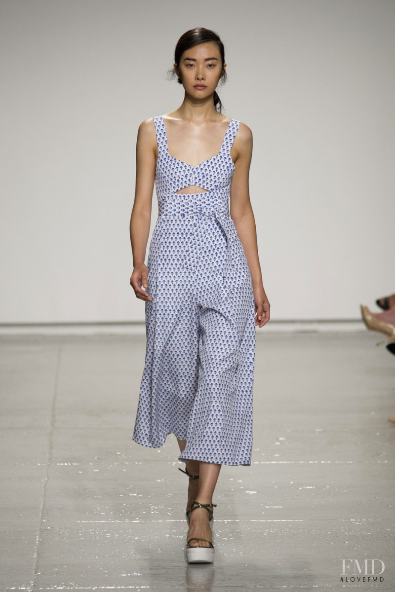 Ji Young Kwak featured in  the Rebecca Taylor fashion show for Spring/Summer 2015