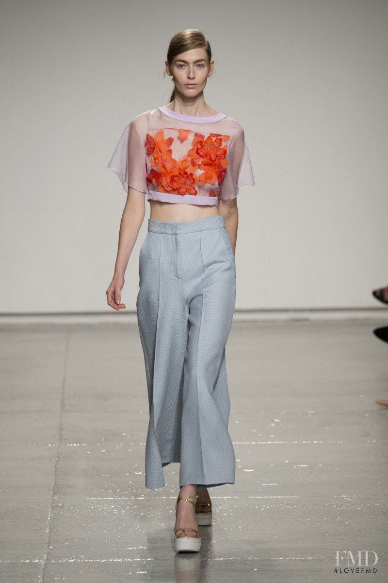 Eve Delf featured in  the Rebecca Taylor fashion show for Spring/Summer 2015